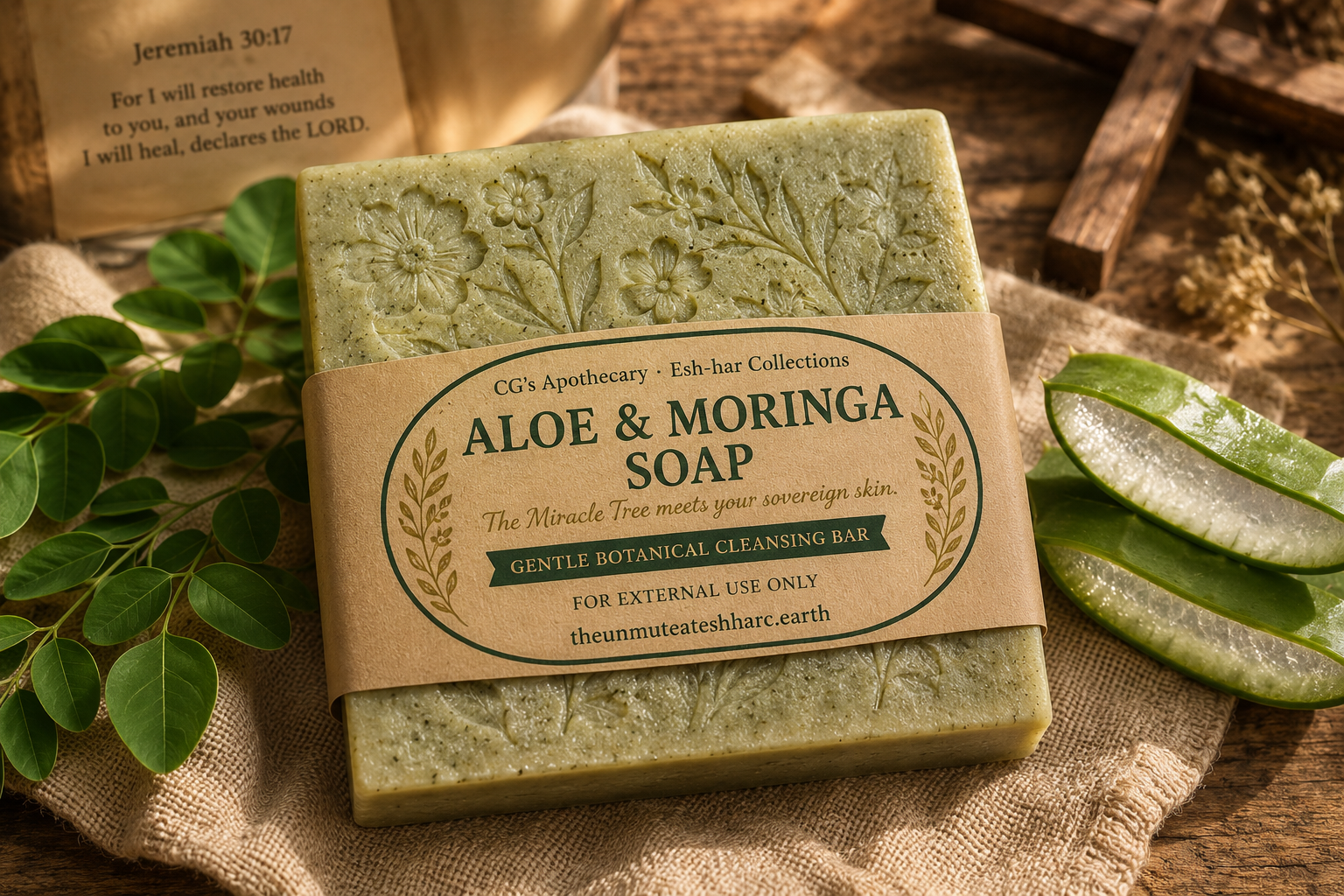 Aloe and Moringa Soap Bar